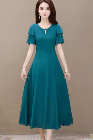 ĐẦM XÒE FORM DÀI TAY ĐẮP 2 TẦNG - MS1947