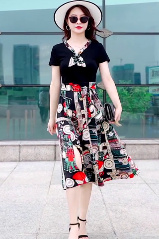 Điểm danh những chiếc váy đầm xòe họa tiết cực mốt cho quý cô sành điệu  Thời  trang  Việt Giải Trí